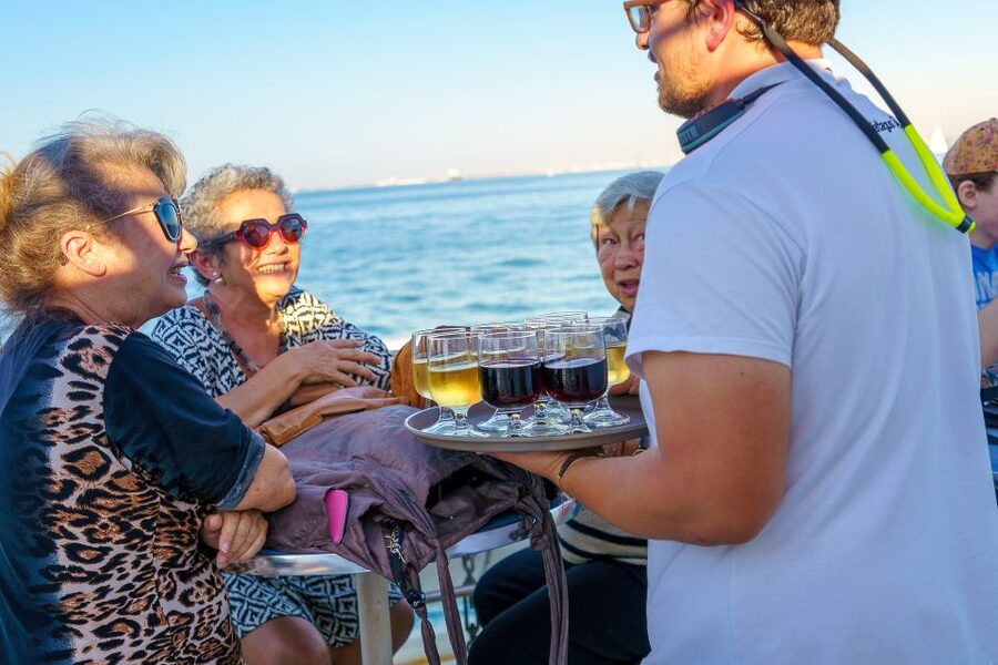 Lisbon: Tagus River Sunset Tour with Snacks and Drink - The Inside vs Outside Deck Decision