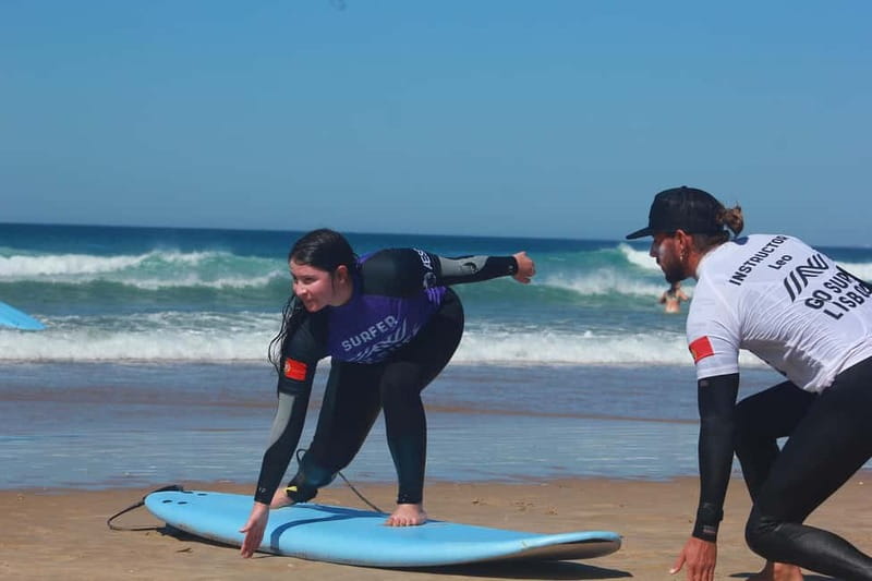 Lisbon: The Surf Instructor - surf lessons with transfer - Small-group coaching with real feedback (not just instructions)