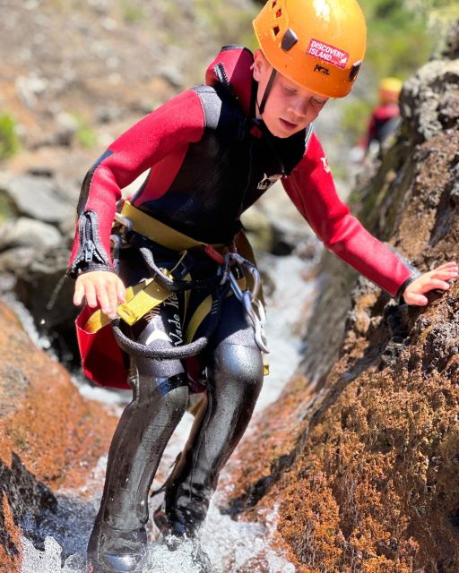 Madeira: Beginner (Level 1) Canyoning Experience - Views between moves: mountain, river, and waterfall time