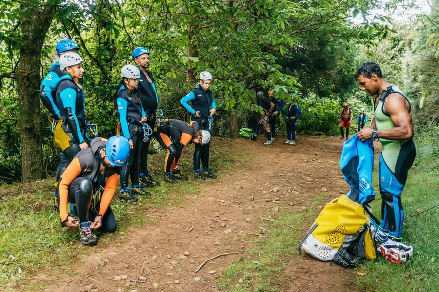 Madeira Canyoning Beginners – Easy & Fun Waterfall Adventure - How the End Works: 10-Minute Terrace Walk Back to Bar 21