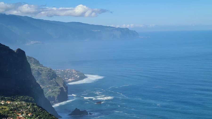 Madeira: Guided E-bike Tour of the North Coast - Heading back toward Ponta Delgada: old road, last viewpoint