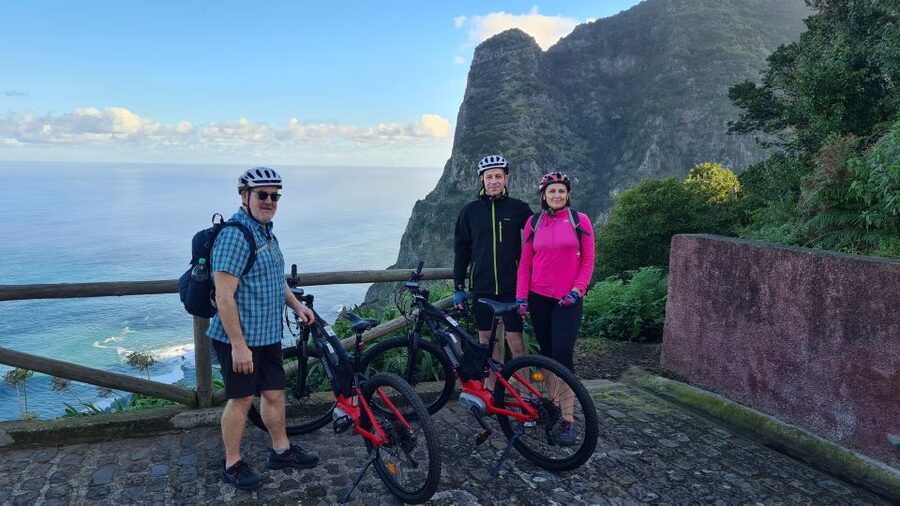 Madeira: Guided E-bike Tour of the North Coast - From hotel pickup to Boaventura: the day gets rolling