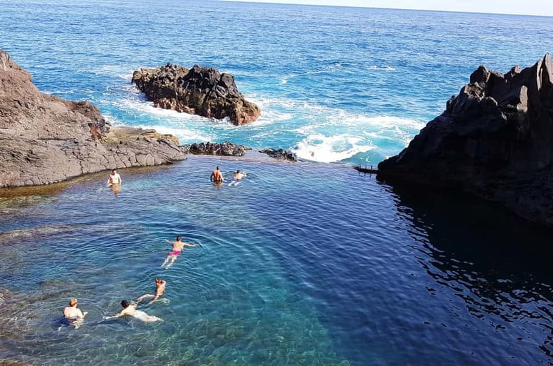 Madeira: Skywalk, Porto Moniz, Seixal, and Fanal 4WD Tour - North coast viewpoints: Veu da Noiva and the São Vicente waterfall feel