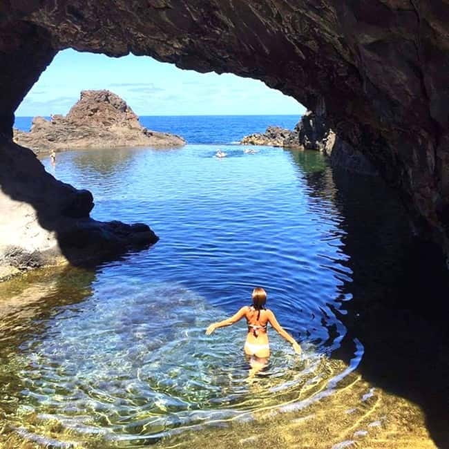 Madeira: Skywalk, Porto Moniz, Seixal, and Fanal 4WD Tour - Porto Moniz Natural Pools: swimming the island’s lava work