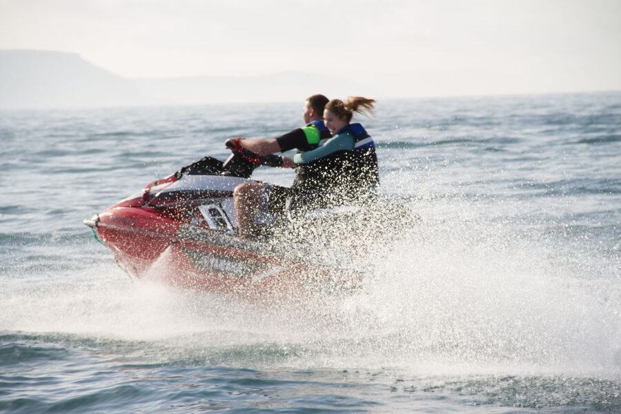 Nazaré: Jet Ski Rental - The rental flow: training, life jacket, and instructions first