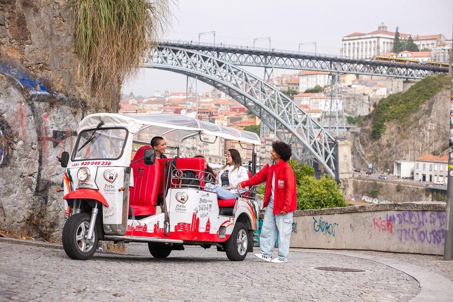 Oporto Tuk-Tuk Tour: Fast, Fun & Flexible – 1H to Full Day! - Ribeira and the Douro River Bridges: The Best First Look