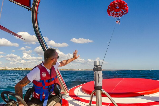 Parasailing from Albufeira Marina by Boat - Boat time: part scenic cruise, part confidence builder