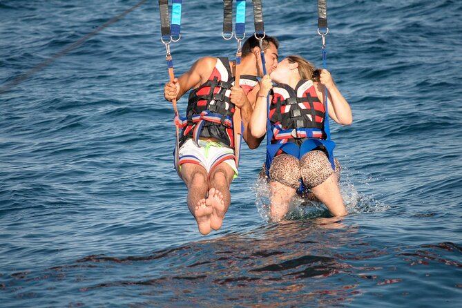 Parasailing from Albufeira Marina by Boat - The 10-minute flight: Algarvian coast views and rock formations
