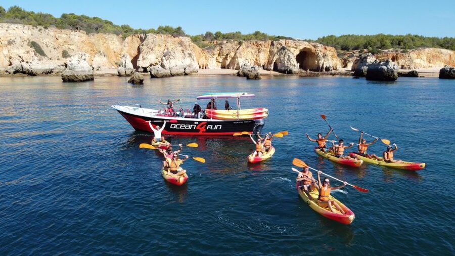 Portimão: Benagil Caves Speedboat and Kayak Guided Tour - Your Guides, Language Support, and Safety Setup