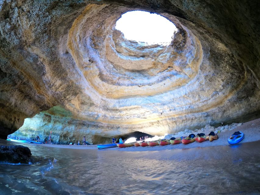 Portimão: Kayak Tour of Benagil Caves - Praia da Marinha swim break and the return ride