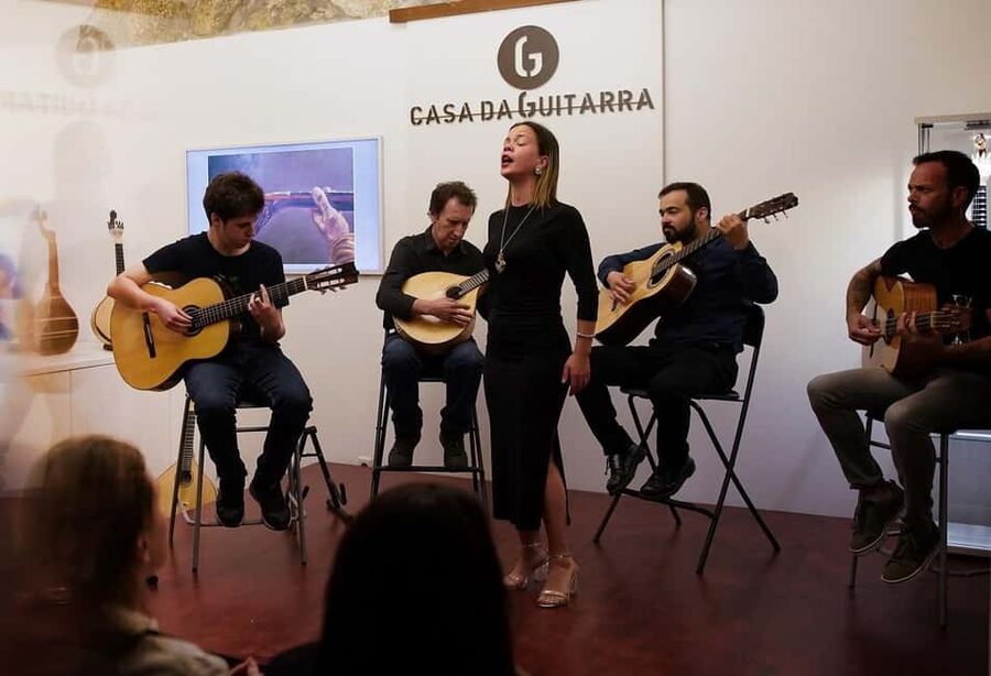 Porto: Authentic Fado Show, Port Wine & Handmade Instruments - Before the singing starts: the instrument store atmosphere