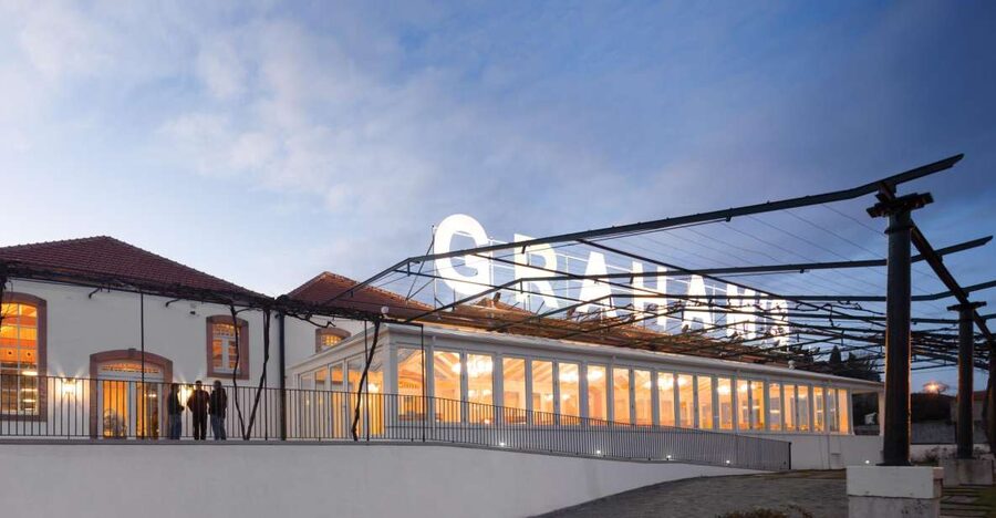 Porto: Graham's Port Lodge Tour & Vintage Room Wine Tasting - Learning Port production inside the facility