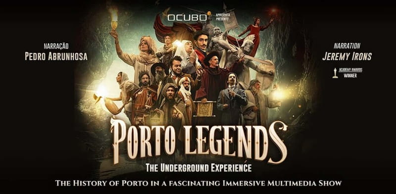 Porto: Porto Legends The Underground Experience - The Narration Voices: Pedro Abrunhosa and Jeremy Irons