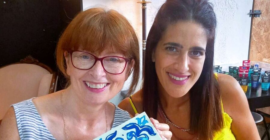 Porto: Tile Painting and Cocktails in Downtown Porto - How the tile painting works, from stencils to your own design