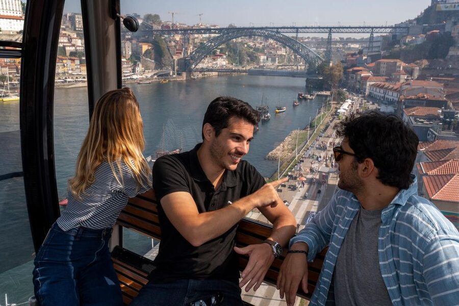 Porto: Walking Tour, Lello Bookshop, Boat and Cable Car - Dom Luís I area: cable car or Guindais Funicular for big views