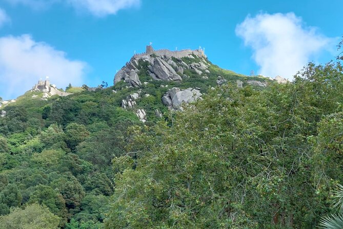Private Tour Sintra, Palaces and Mountain Tuk Tuk(2 to 6 people) - Pena Palace at the top: the bright colors moment