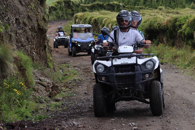 Quad Bike Tour - Lagoa de Fogo (Half Day) - Fenais da Luz dirt roads: the 20-minute fun section (and the cold factor)