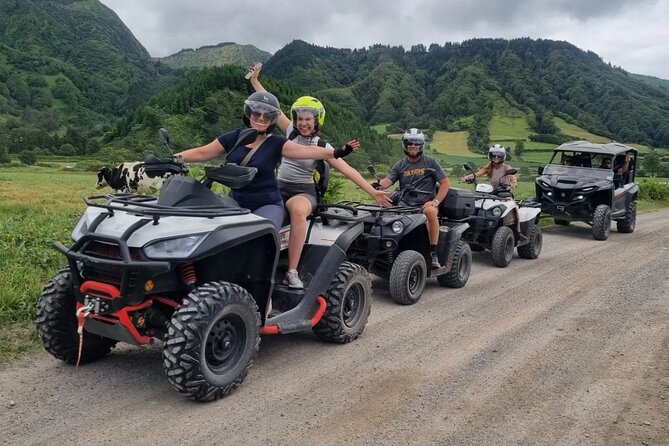 Quad Biking - Sete Cidades from North Coast (Half Day) - São Vicente Ferreira on the Way Back: Poços and a Whale Factory Chimney