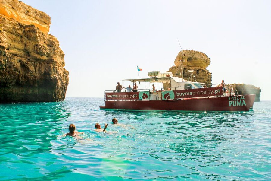 Quarteira: Benagil Cave Guided Catamaran Day Cruise & Drink - Stop 3: Benagil Cave Visit, The Main Event for Photos