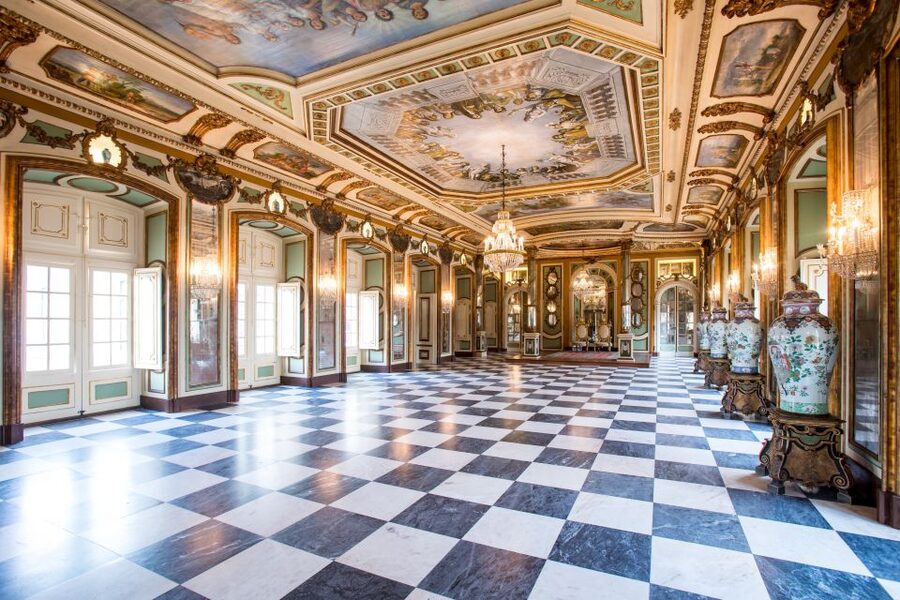 Queluz National Palace & Gardens Ticket - The Queen of Hearts gardens: canals, fountains, and boating vibes