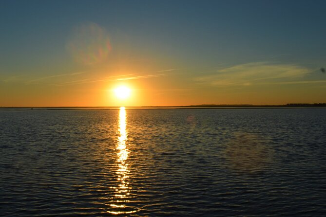 Ria Formosa & Ilhas: Sunset Boat Trip - Ria Formosa sunset, but with actual time on islands