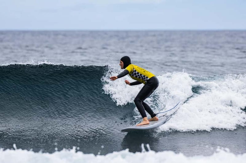 Ribeira Grande, Azores: Group Surf Lessons - What Happens Before You Hit the Water: Warm-up, Safety, and Equipment