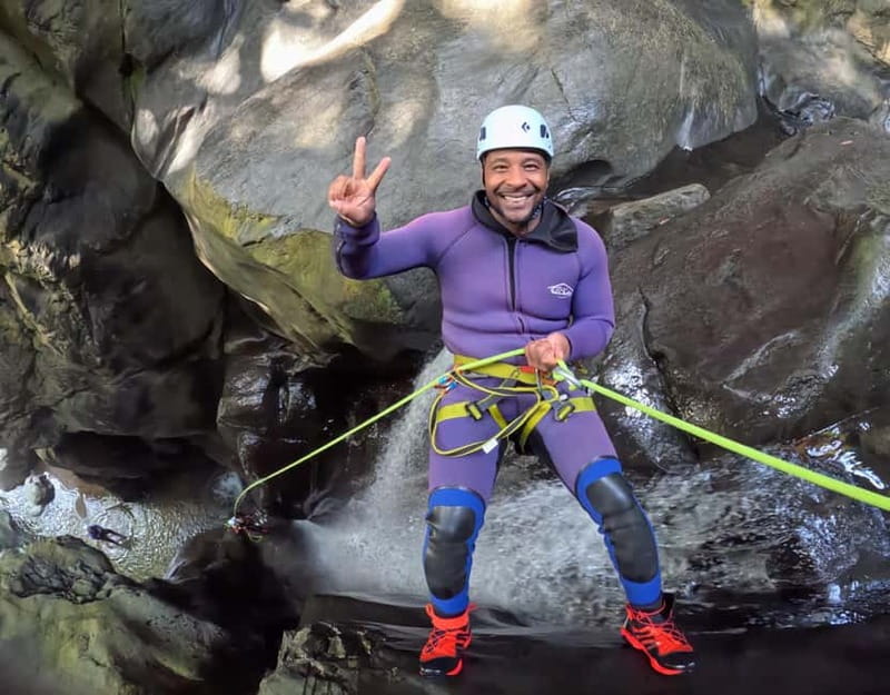São Miguel: AdventurePark Canyoning Salto do Cabrito, Azores - Rappels up to 16 meters: the action part you’ll actually feel