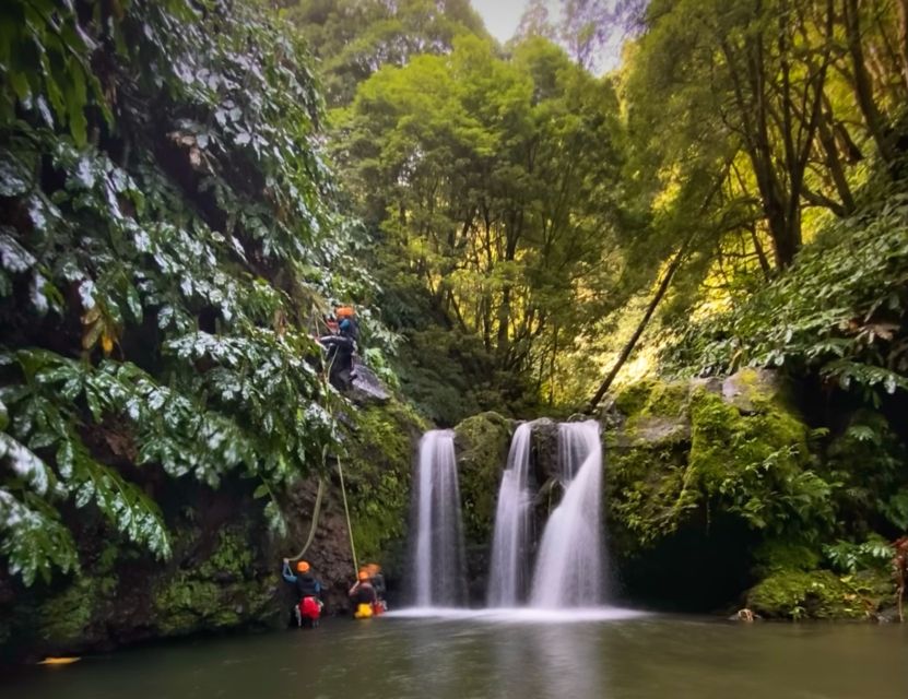 Sao Miguel: Caldeiroes Canyoning Experience - Your first skills lesson: the rappel demonstration that sets the tone