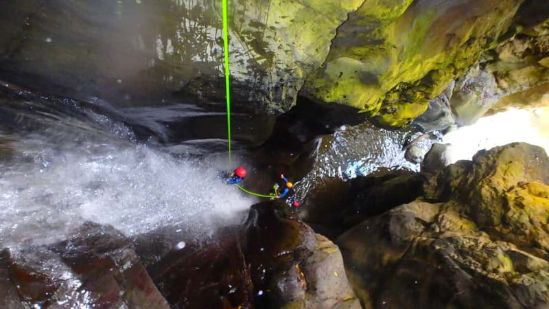 Sao Miguel: Ribeira dos Caldeiroes Canyoning Experience - Key highlights at a glance