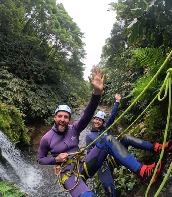 São Miguel: WaterPark Canyoning Ribeira dos Caldeirões - What to bring so you do not suffer on wet rocks