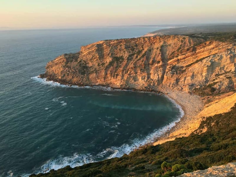 Sesimbra & Arrábida National Park Tour with 5 Wines Tasting - Cabo Espichel: cliffs, old structures, and ocean views off the western edge