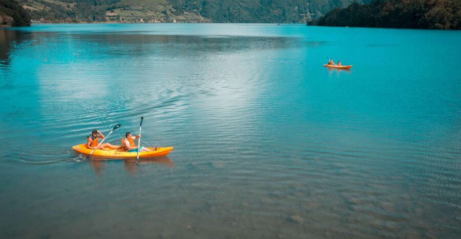 Sete Cidades: Kayaking and Biking Adventure - Biking Sete Cidades village on a mountain bike