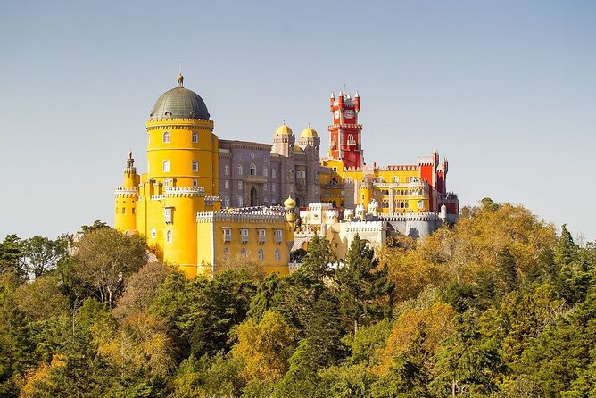 Sintra Private Tour with Tickets: Pena Palace & Moorish Castle - National Palace of Sintra in the village: twin chimneys and tiled rooms