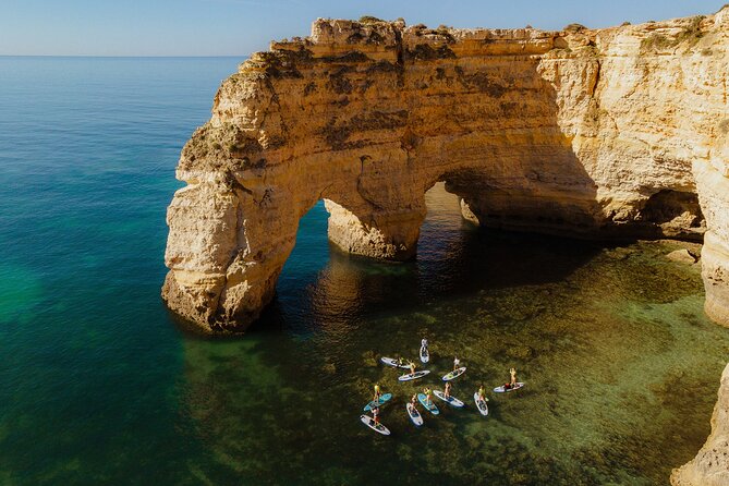 Small Group Paddleboard Experience in Benagil Cave with 4K Photos - Carvalho Beach start: the carved tunnel and a safety-first briefing