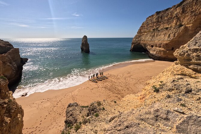 Small Group Paddleboard Experience in Benagil Cave with 4K Photos - Leixão das Gaivotas and Smuggler Island: the blue eyes and lighthouse views