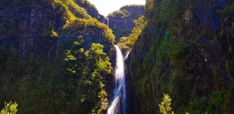 Small Group Walks Rabaçal 25 Fontes - The Best Moment at 25 Fontes: Waterfall Into a Small Lagoon