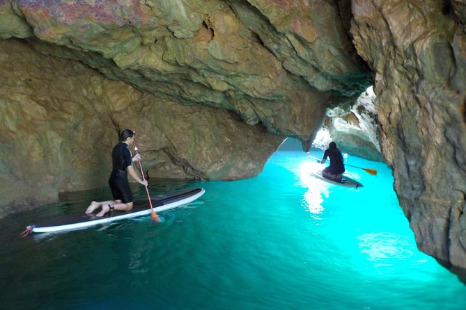 SUP Tour in Algarve Ingrina Caves w/ Snorkeling & Photos Included - Where You Start: Raposeira Coastline Convenience Near Lagos
