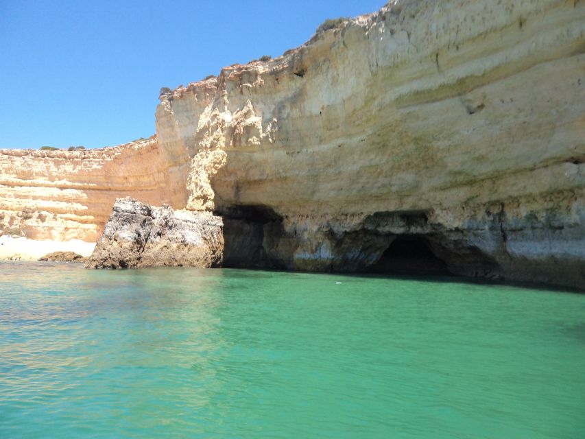 Vilamoura: Algarve Coast 3-Hour Sailing Cruise With Open Bar - Sea caves by dinghy and the swim stop from the boat