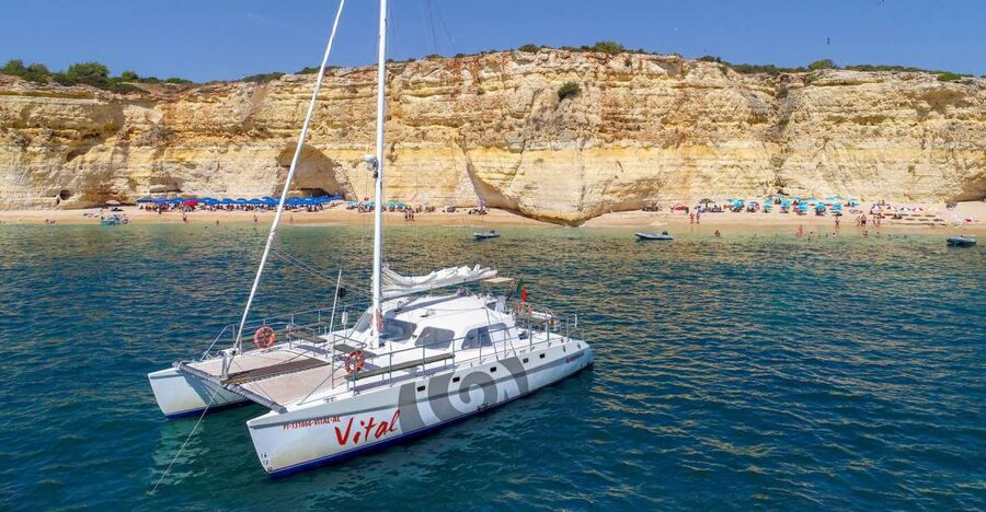 Vilamoura: Guided Sightseeing Cruise with Beach BBQ & Drinks - From Vilamoura Marina to the Benagil cliffs